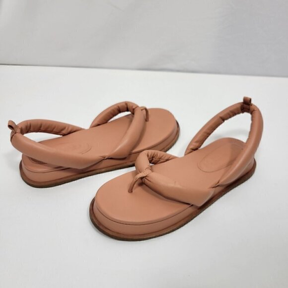 Anthropologie Vicenza Women's Puffy Marshmallow Muted Pink Sandals Size 10 - Picture 2 of 11